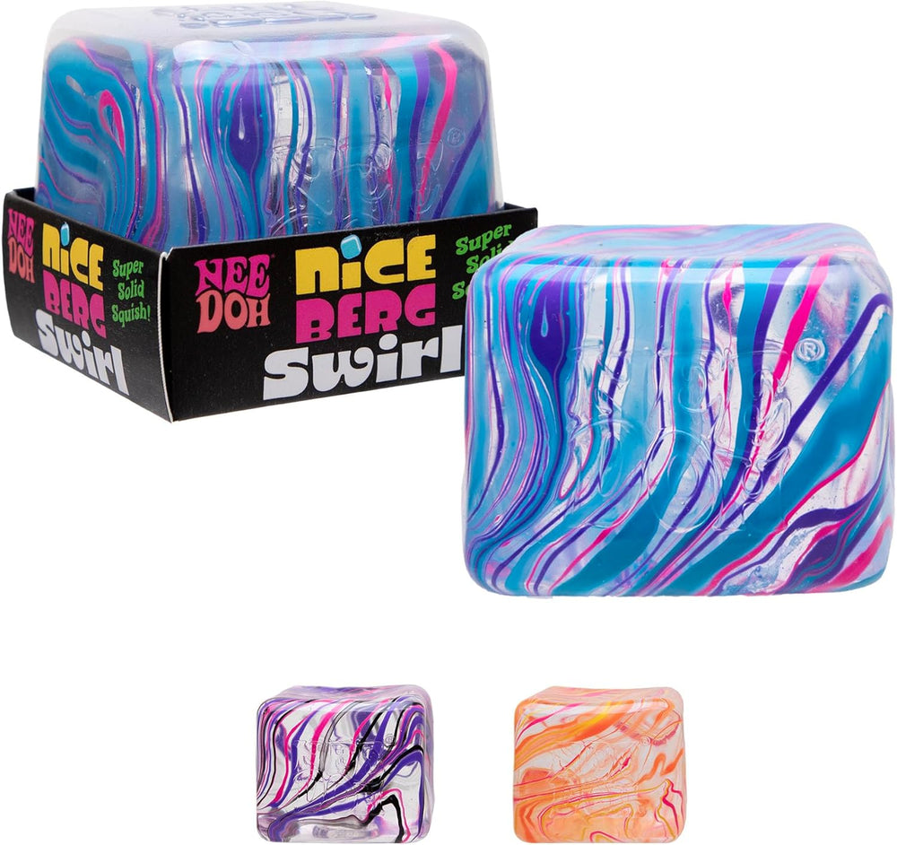 Schylling NeeDoh Swirl Nice Berg – Jumbo Squishy Squeezy Fun – Colors May Vary