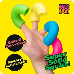NeeDoh Mac ‘N’- Squeeze – 4 Squishy Noodles – Assorted