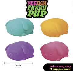 FUNKY PUP DOG SQUSHI, STRESS RELIEVER, FIDGET, SENSORY BALL, 1 COLORS