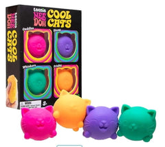 TEENIE COOL CATS 4-PACK STRESS BALL [4 KITTENS (CUDDLES, JINXY, WHISKE