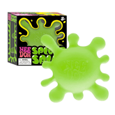 Neon Green Nee Doh Squeeze Gel Sploot Splat Ball Hand Relaxation &