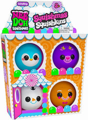 The Groovy Glob Squishmas Squishkins Stress Ball 4-Pack