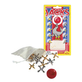 Old Fashioned Metal Jacks & Rubber Ball Game, Novelty & Gag To