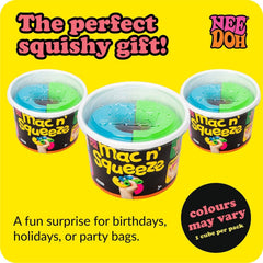 NeeDoh Mac ‘N’ Squeeze – 4 Squishy Noodles – Assorted
