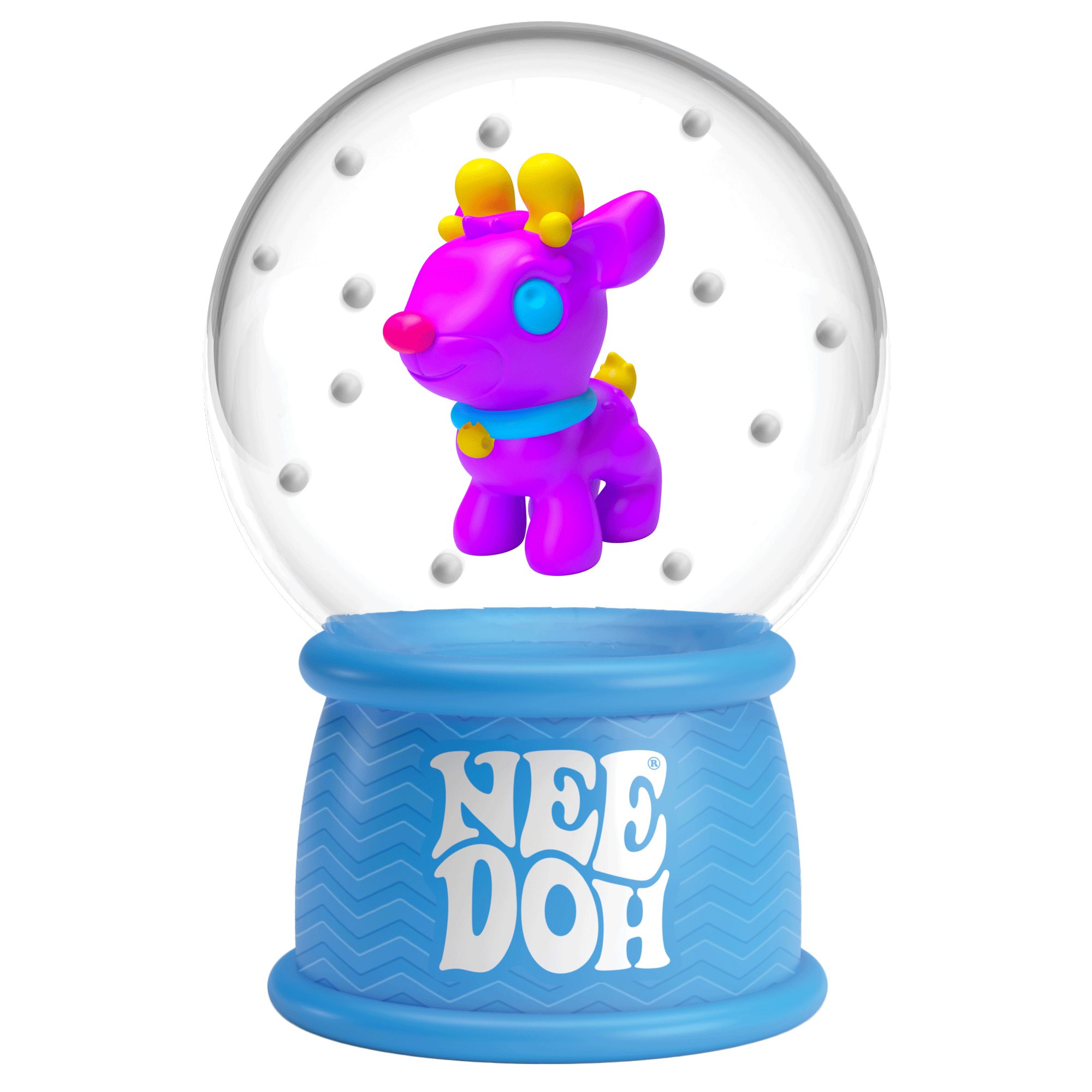 NeeDoh Squish N Flow Snow Globe