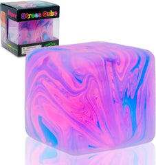 NeeDoh Nice Cube – Solid Squish – Pink & Blue