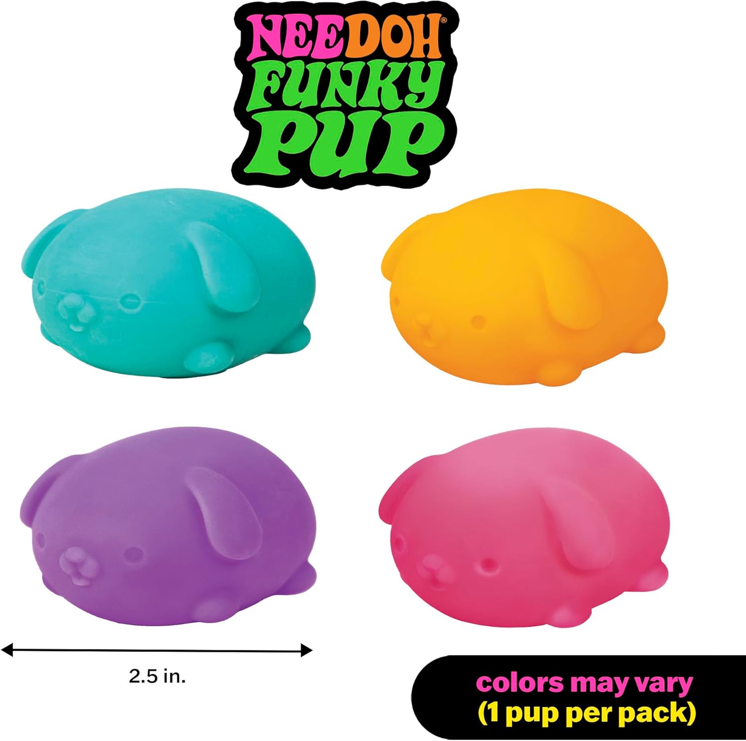 NeeDoh Funky Pups –  One Dog Per Pack