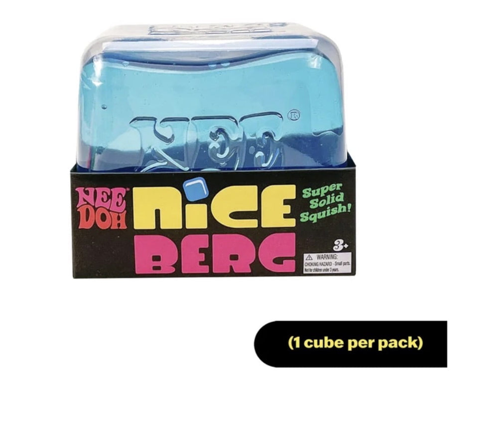 Nice Berg Giant Sensory Nice Cube Stress Ball, Blue (1 Piece)