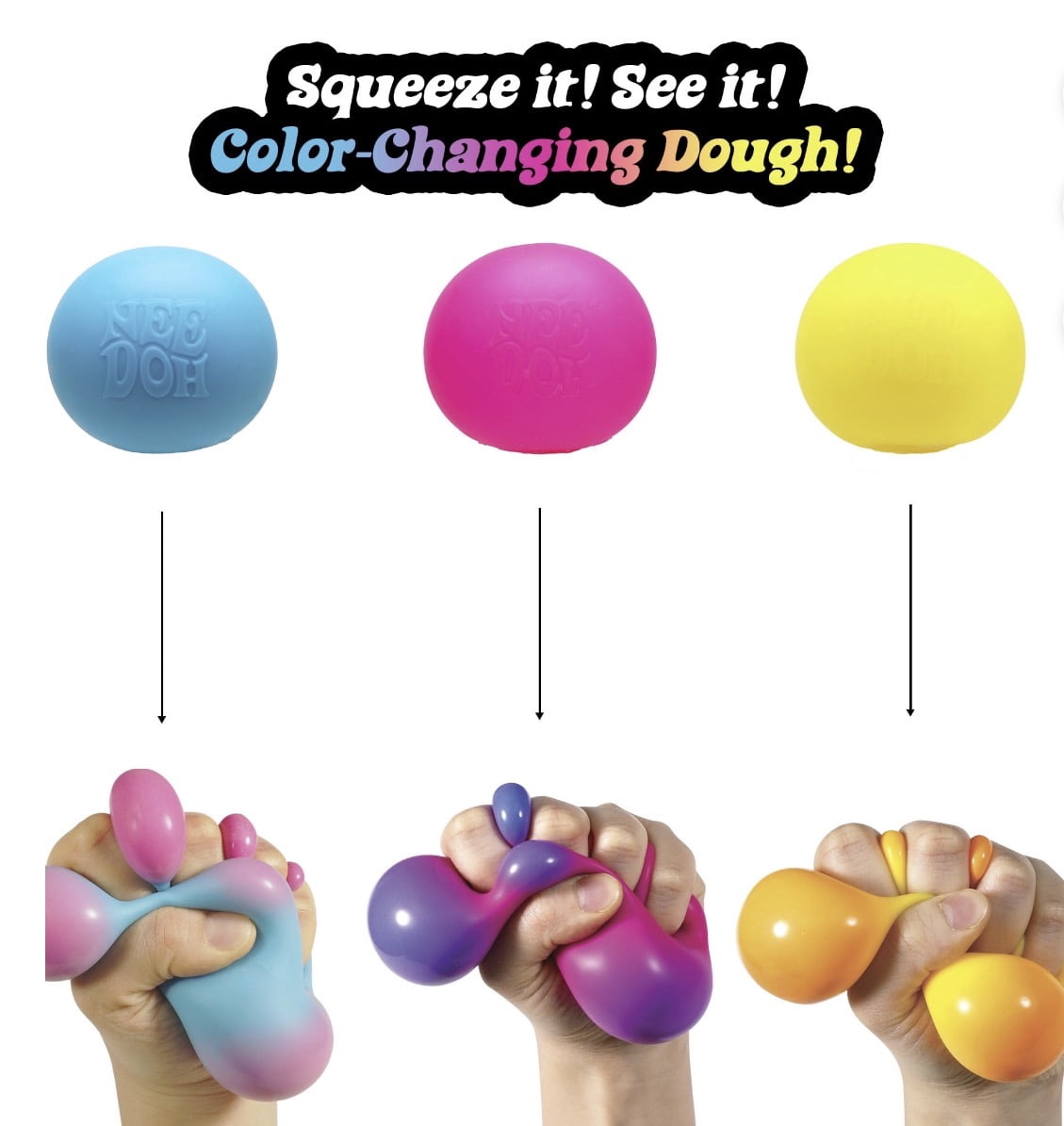 The Groovy Glob Color Change, Stress Ball, fidget, sensory (1 color ch