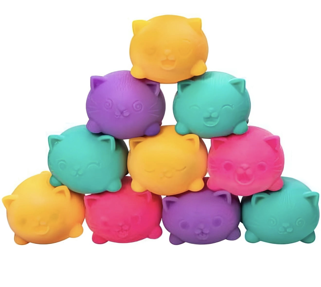 Teenie cool cat sQUSHI, STRESS RELIEVER, FIDGET, SENSORY BALL, COLORS