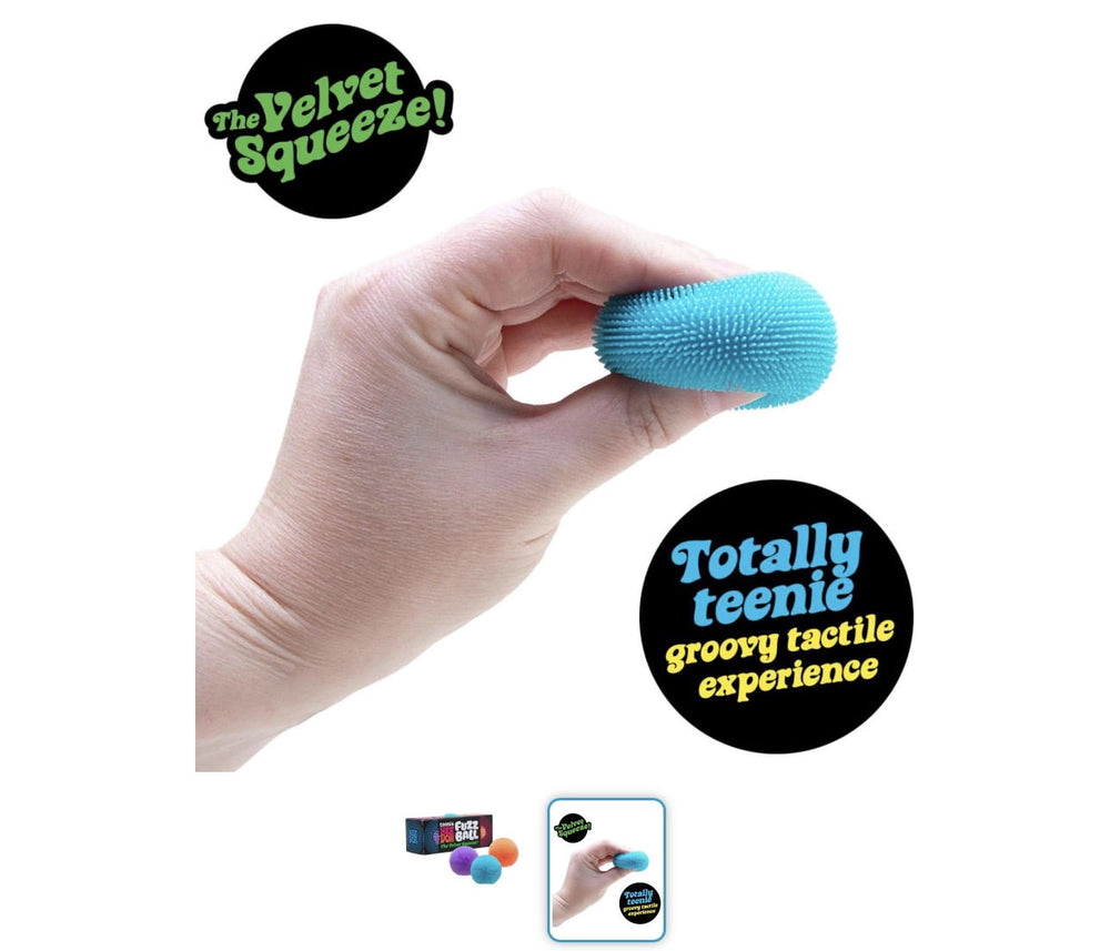 teenie fuzz ball stress relief ball - 3 pack