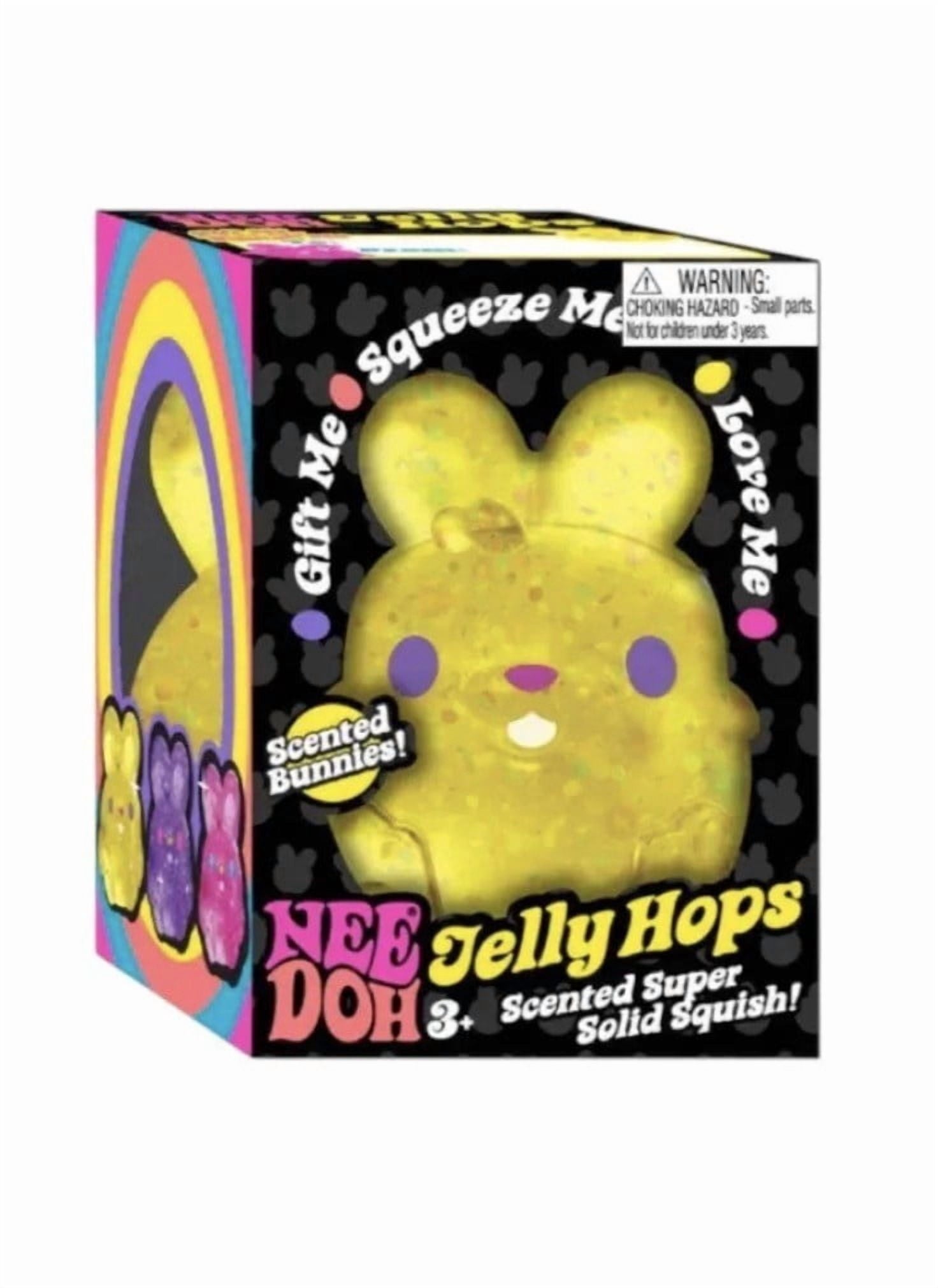 JELLY HOPS SQUISH SENSORY FIDGET BUNNY,SCENTED, 1 COLOR CHOSEN AT RAND