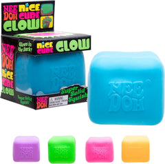 Nice Cube Glow - Sensory Toy with a Super Solid Squish - Glows in The