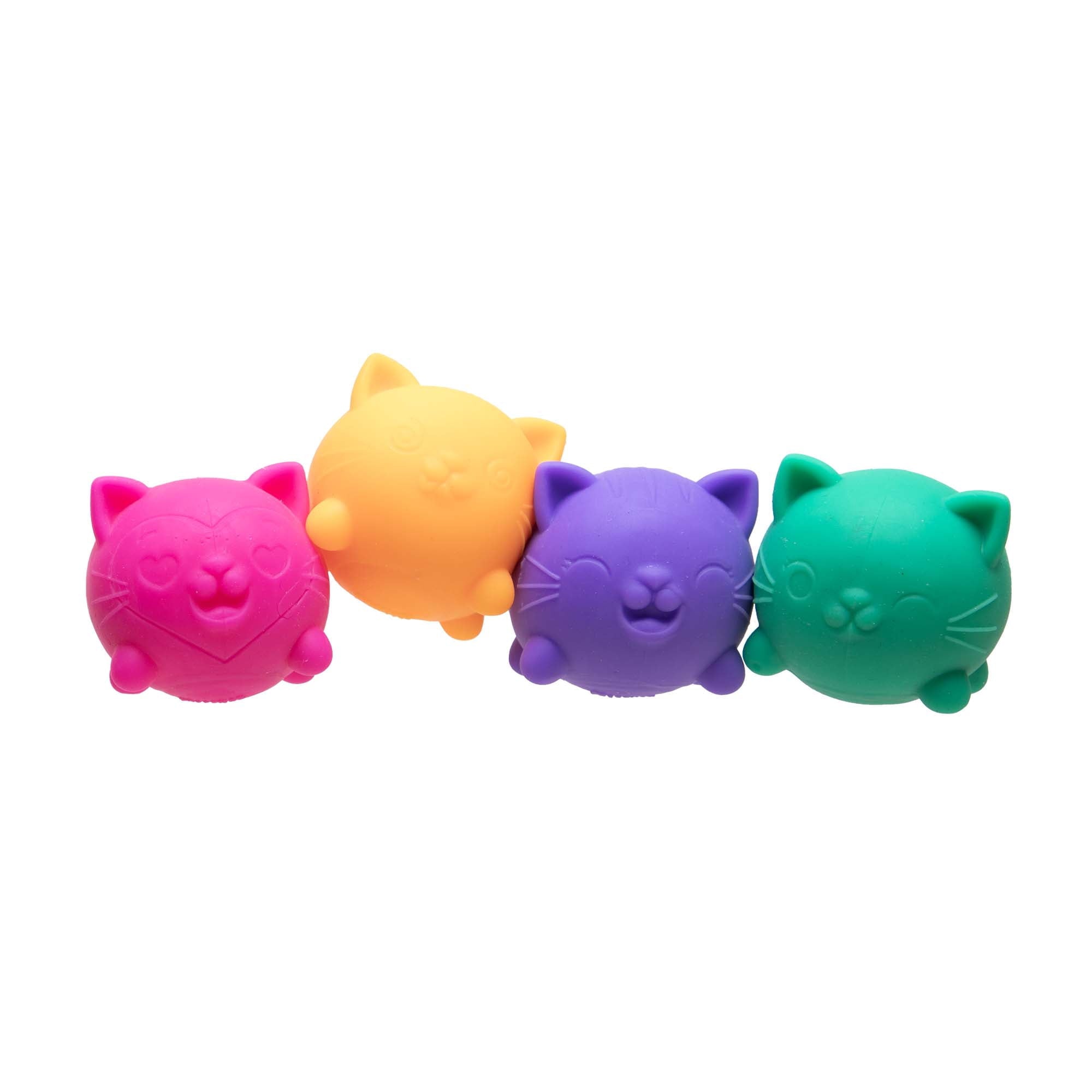 Teenie Cool Kitten, Satisfying Shaped Sensory Toys, 4 pack Multiple Co