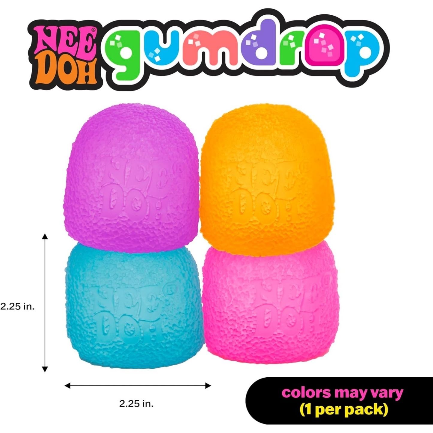 NeeDoh Gumdrop – Textured Sensory Toy – 2.5″